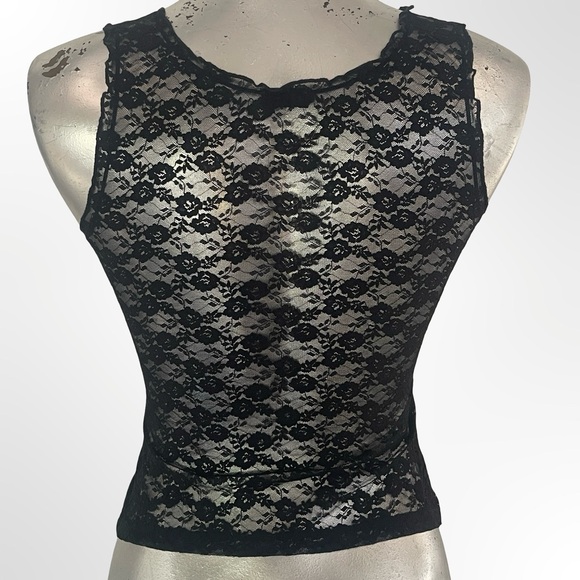 I.Galt Black Lace Sleeveless Camisole Top in size S - Picture 2 of 5